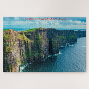 Puzzle Noël salutations Cliff de Moher Irlande