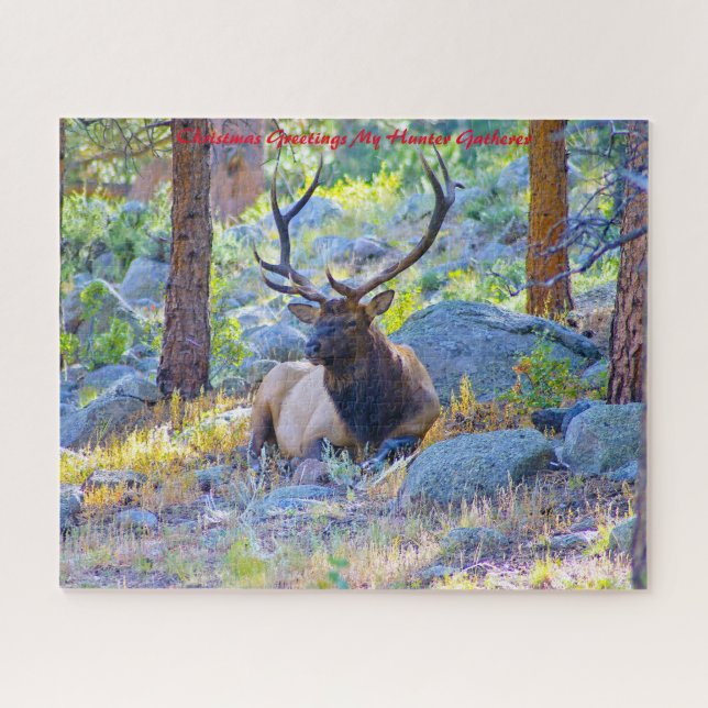 Puzzle Noël Salutations Mon Hunter Gatherer (Horizontal)