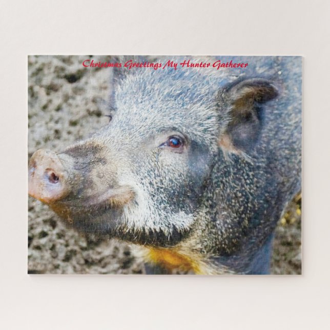 Puzzle Noël Salutations Mon Hunter Gatherer (Horizontal)