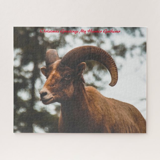 Puzzle Noël Salutations Mon Hunter Gatherer (Horizontal)