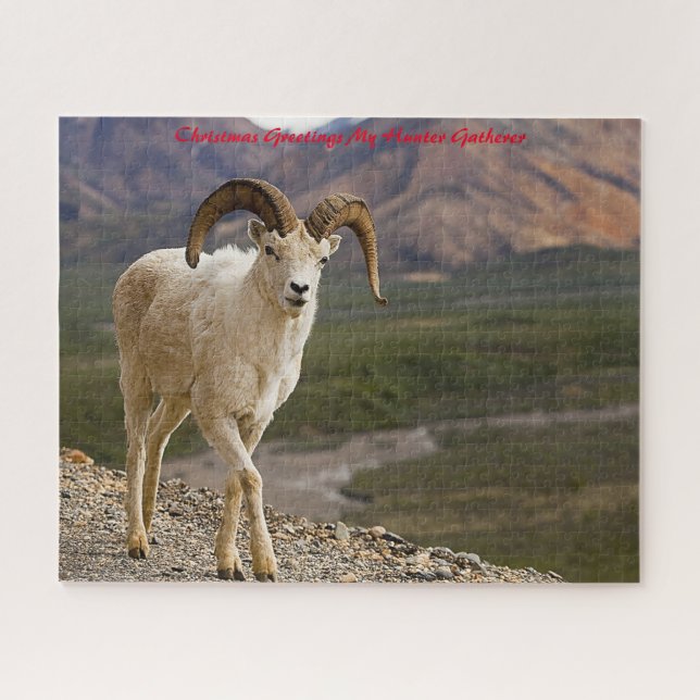 Puzzle Noël Salutations Mon Hunter Gatherer (Horizontal)