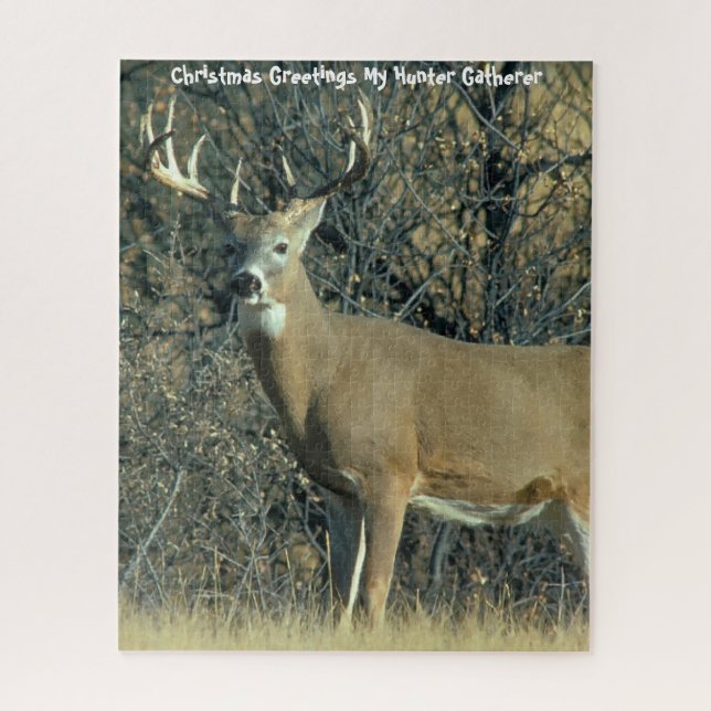 Puzzle Noël Salutations Mon Hunter Gatherer (Vertical)