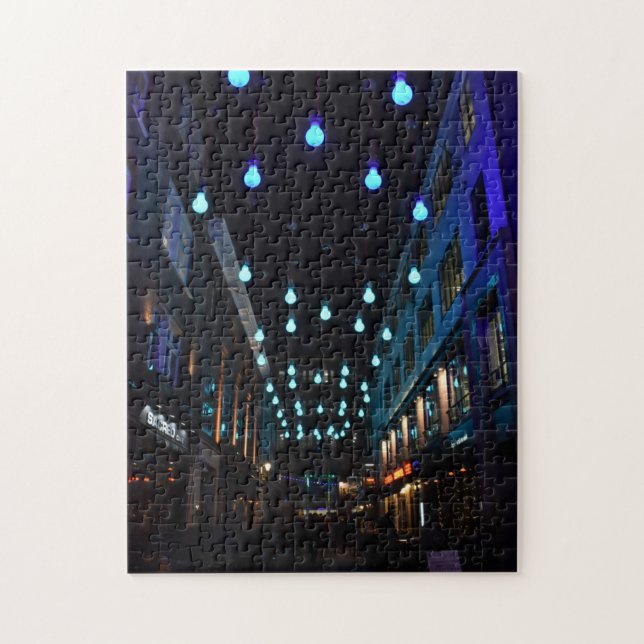 Puzzle Noël sur Carnaby Street, Soho, Londres, Royaume-Un (Vertical)