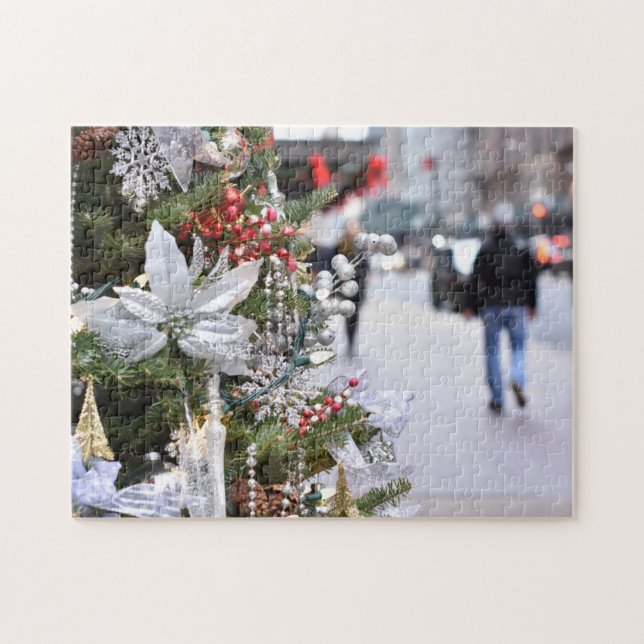 Puzzle Noël sur la Cinquième Avenue New York City NYC (Horizontal)