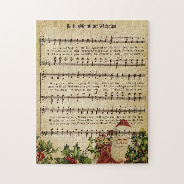 Puzzle Noël victorien vintage (Vertical)