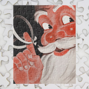 Puzzle Noël Vintage, Jolly Santa Claus avec String