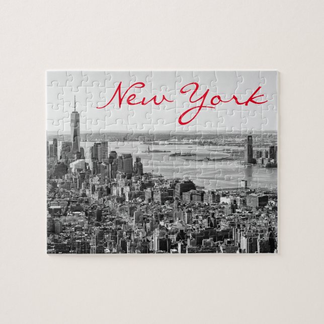 Puzzle Noir blanc New York City Manhattan (Horizontal)
