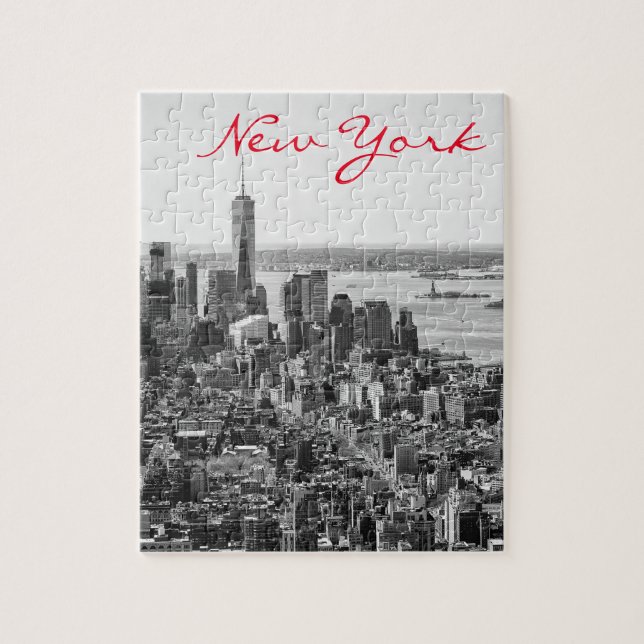 Puzzle Noir blanc New York City Manhattan (Vertical)