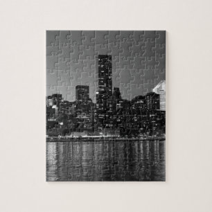 Puzzle Noir Blanc New York City Skyscapants Silhouette