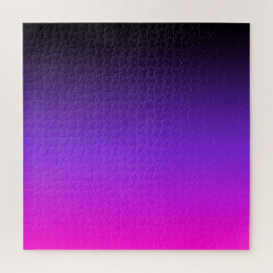 Puzzle Noir Bleu Violet et Ombre Rose Néon