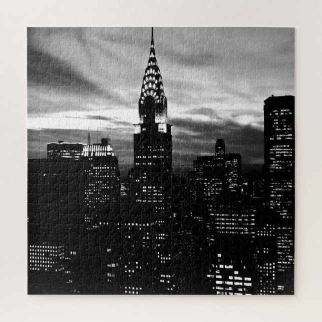 Puzzle Noir et blanc New York City Midtown (Vertical)