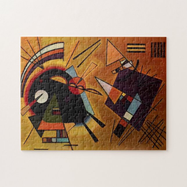 Puzzle noir et violet de Kandinsky (Horizontal)