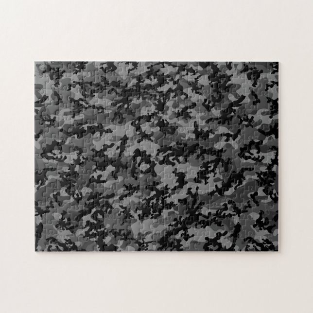 Puzzle noir fait sur commande de Camo (Horizontal)