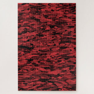 Puzzle Noir rouge Motif Abstrait
