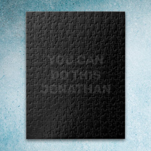 Puzzle noir solide avec vous pouvez faire cela (no