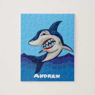 Puzzle Nom d'ajout de requin mignon