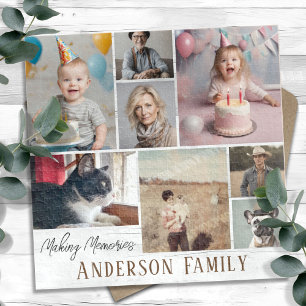 Puzzle Nom de famille 8 Photo Collage