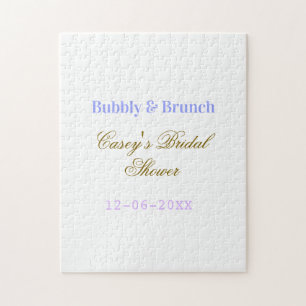 Puzzle Nom de la date de la baby shower bulle et brunch v