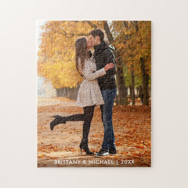 Puzzle Nom et année de la photo en couple (Vertical)