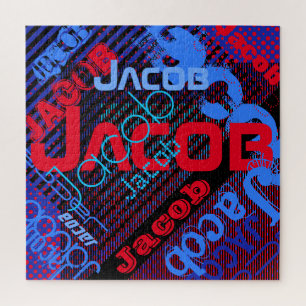 Puzzle Nom personnalisable unique   Fun coloré et créatif