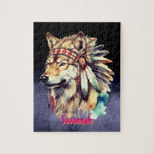 Puzzle Nom personnalisé Loup