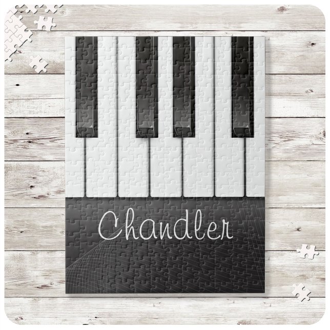 Puzzle NOM personnalisé Pianist Piano Keys professeur de  (Créateur téléchargé)