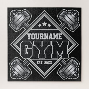 Puzzle Nom personnalisé Poids Accueil Crossfit Gym