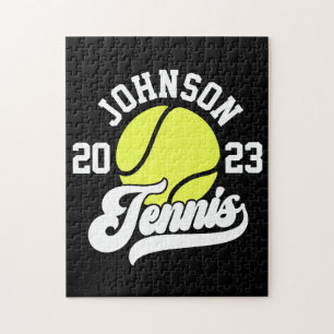 Puzzle NOM Personnalisé Tennis Lecteur Racket Ball Court