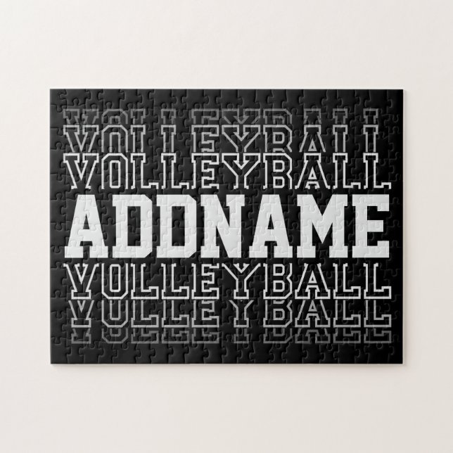 Puzzle NOM PERSONNALISÉ Vanisant Volleyball Logo Joueur d (Horizontal)