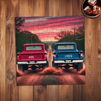 Puzzle Noms de couture des camions des années 1960 sur Re