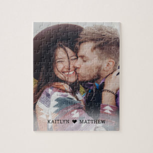 Puzzle Noms des monogrammes de photos de couples romantiq