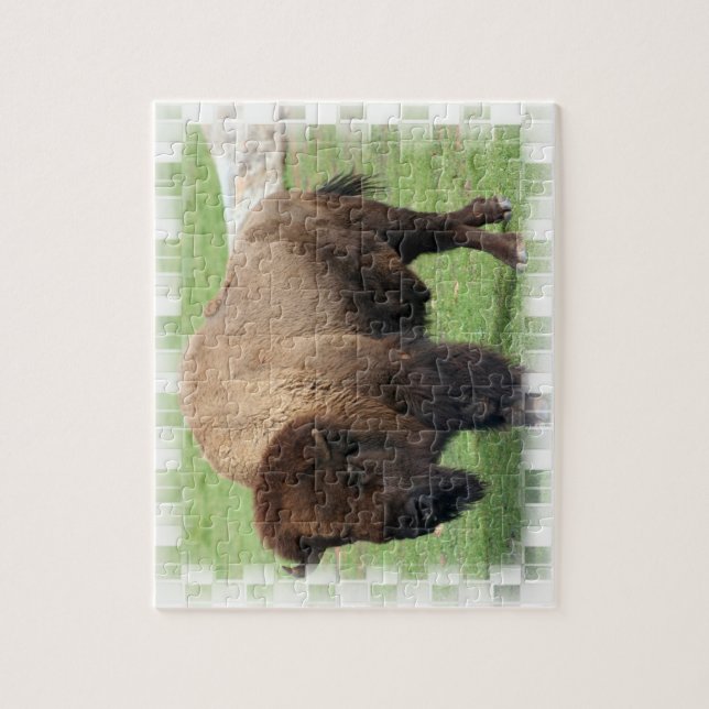 Puzzle nord-américain de bison (Vertical)