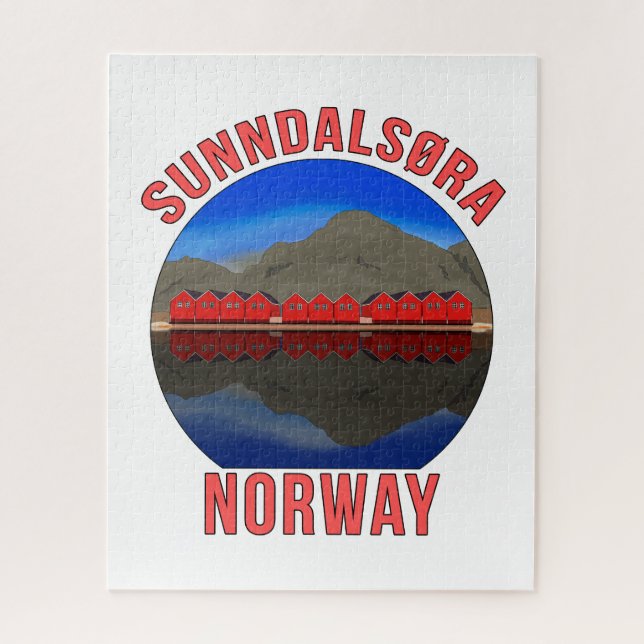 Puzzle Norvège Sunndalsøra Voyage Norvège (Vertical)