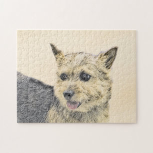 Puzzle Norwich Terrier Peinture - Cute Original Chien Art
