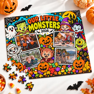 Puzzle Nos Petits Monstres Photo Halloween Personnalisé