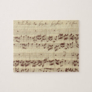 Puzzle Notes de musique ancienne - Feuille de musique Bac