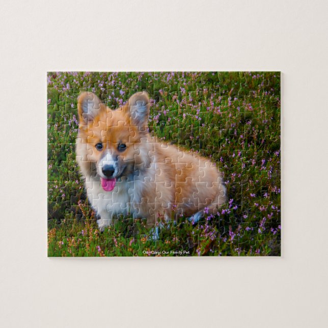 Puzzle Notre Corgi Notre Famille Pet Jigsaw (Horizontal)