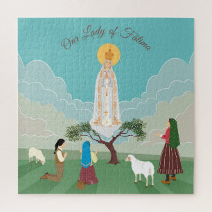 Puzzle Notre-Dame de Fatima et les trois bergers
