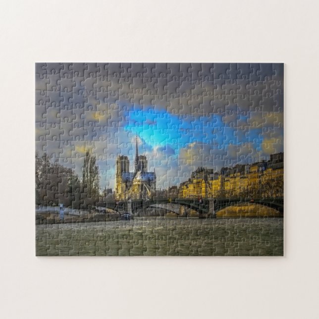 Puzzle Notre Dame Paris. (Horizontal)