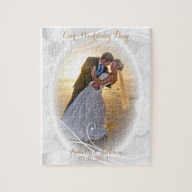 Puzzle Notre jour de mariage / Anniversaire - do-it-yours (Vertical)