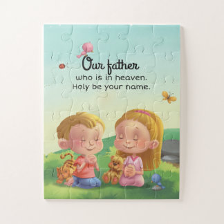 Puzzle Notre Père, les enfants de prière du Seigneur, cas