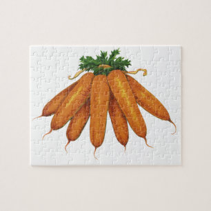 Puzzle Nourriture vintage, Bund de carottes biologiques L