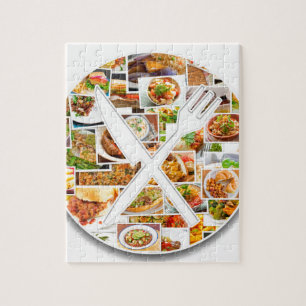 Puzzle Nourritures de couteau de fourchette