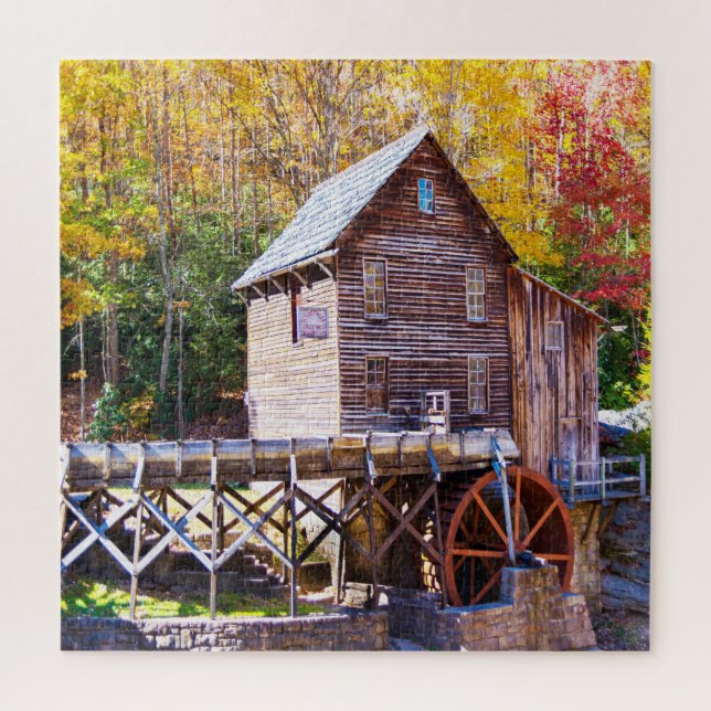 Puzzle Nous aimons Grist Mill West Virginia. (Vertical)
