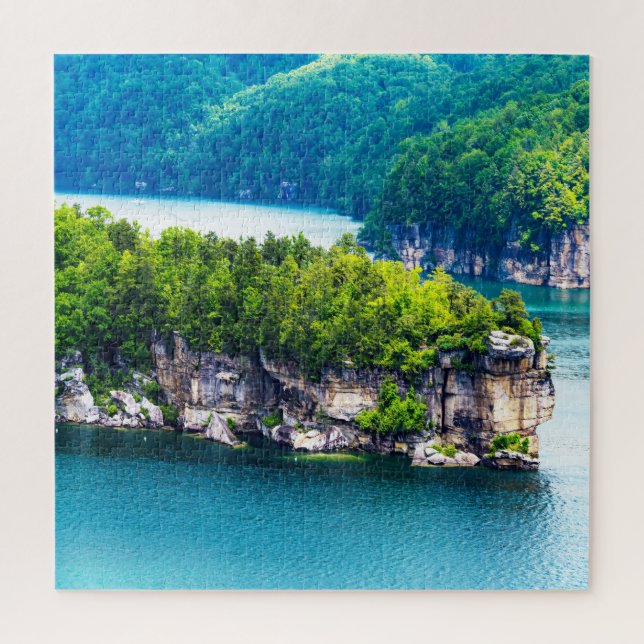 Puzzle Nous aimons le lac Summersville Virginie (Vertical)