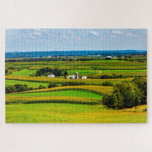 Puzzle Nous aimons les fermes en Iowa.