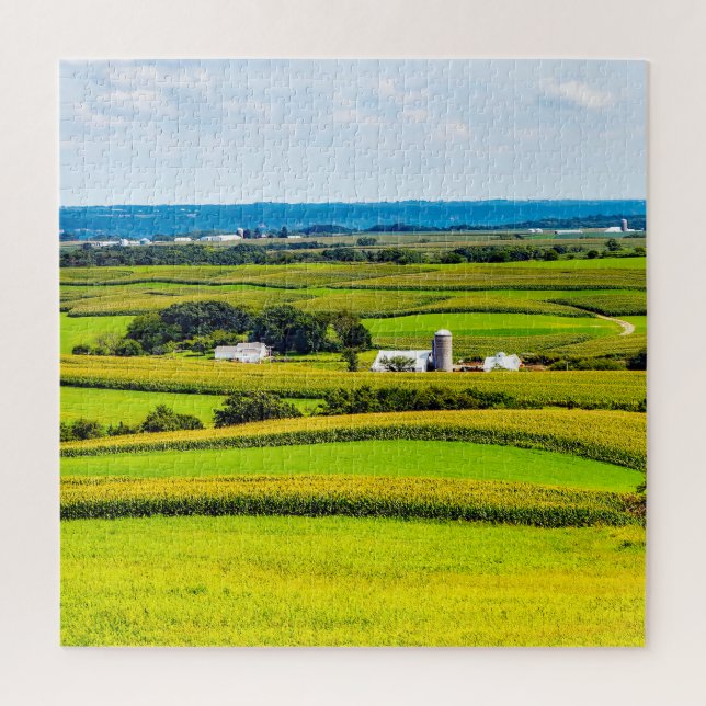 Puzzle Nous aimons les fermes en Iowa. (Vertical)
