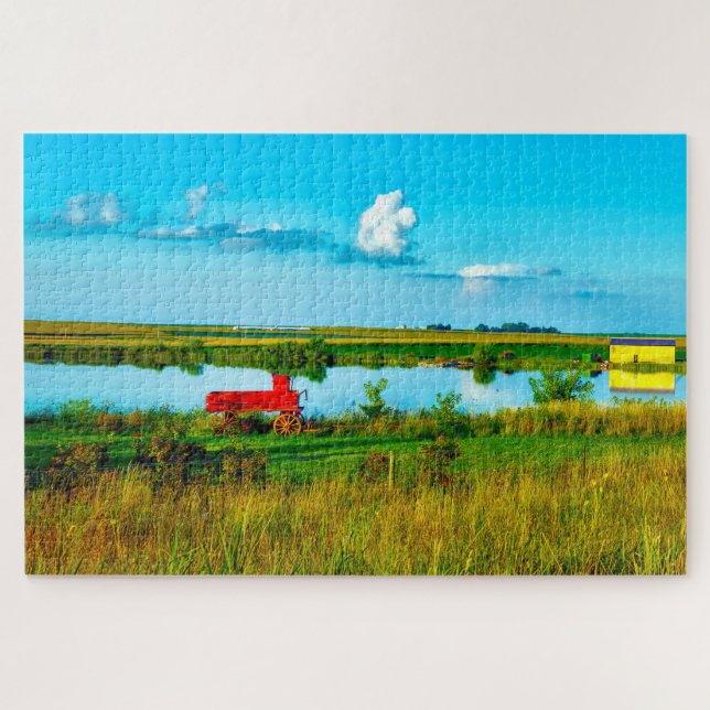 Puzzle Nous aimons les lacs en Iowa. (Horizontal)