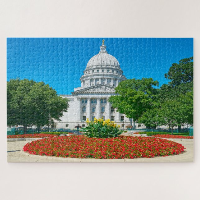 Puzzle Nous aimons Madison Wisconsin. (Horizontal)