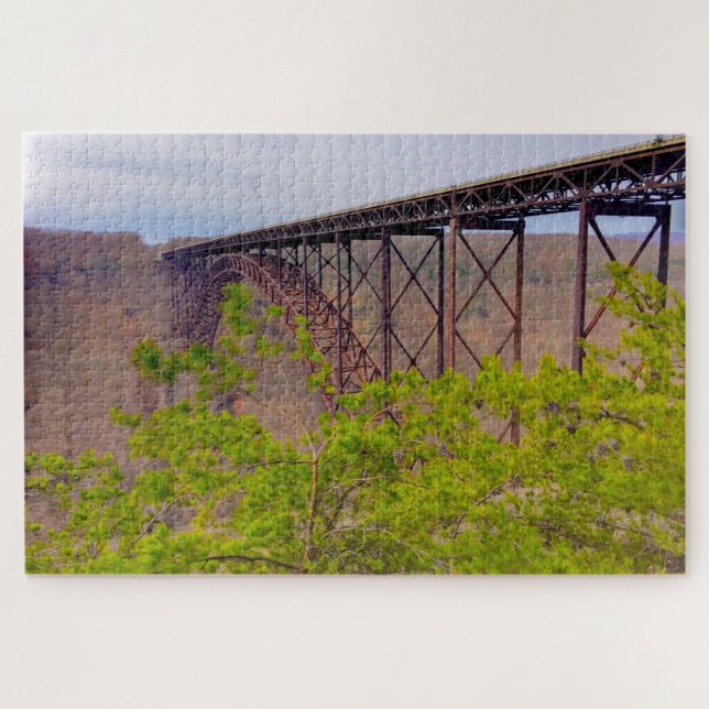 Puzzle Nous aimons New River Gorge West Virginia. (Horizontal)